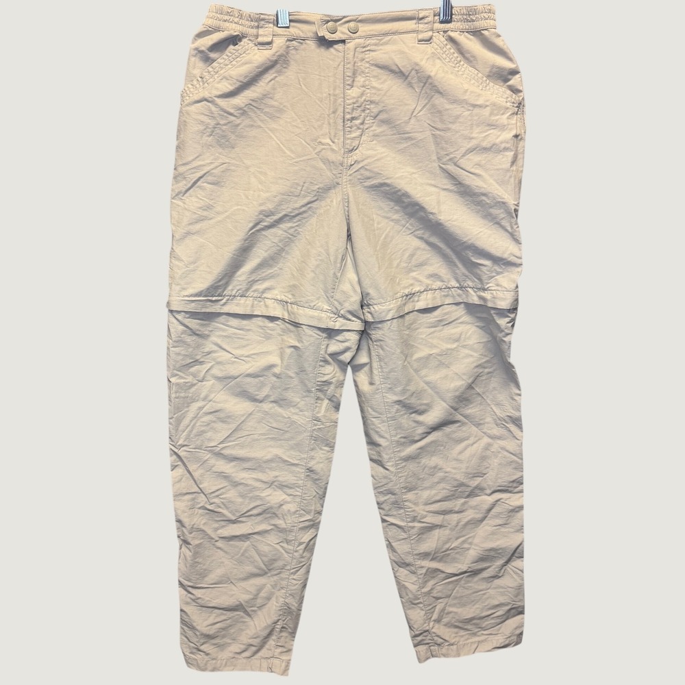 2316 | Columbia AL8272 Convertible Hiking Cargo Pants Tan Womens 12 Regular